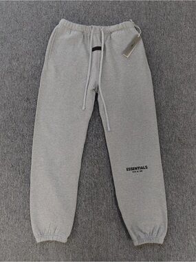 Essentials Men's Light Gray Logo Sweatpants S-XL